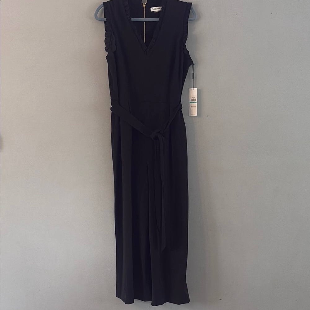 Calvin Klein Black Wide Leg Jumpsuit